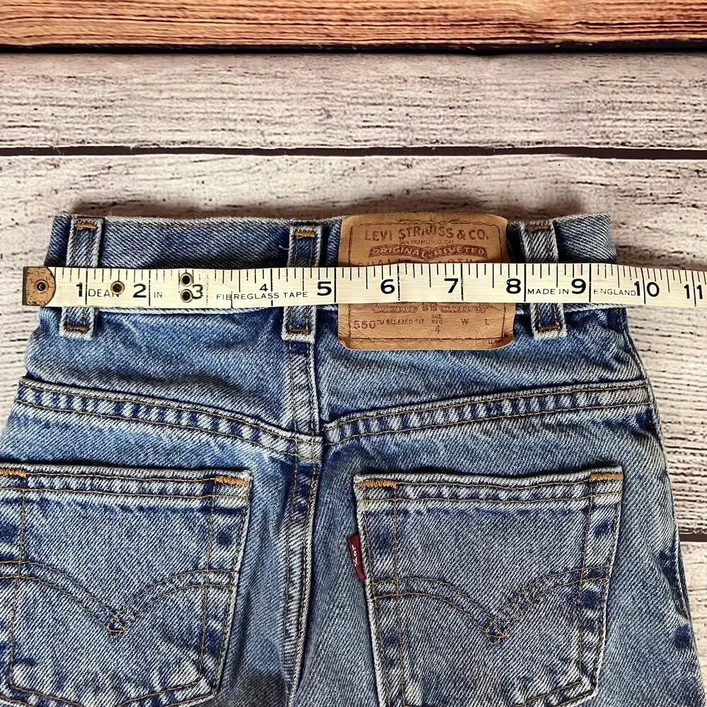 Vintage 1990s Levi's 550 Blue Denim Jeans - Picture 7 of 9